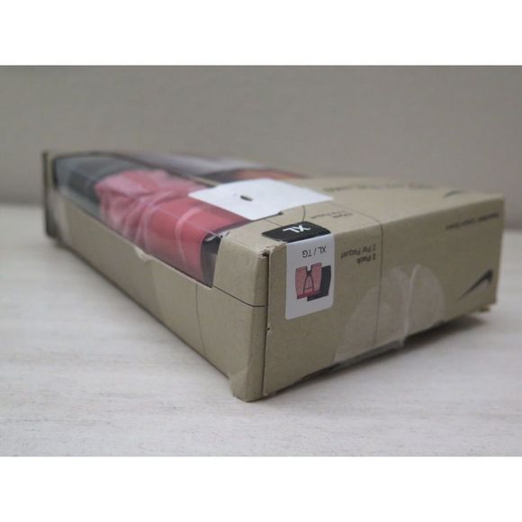Nike KE1076 661 Mens Sz XL (36-38) 2-Pack Pink/Gray Dri-FIT ReLuxe Boxer Briefs - Picture 5 of 5